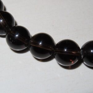 Dark Brown Beaded Necklace